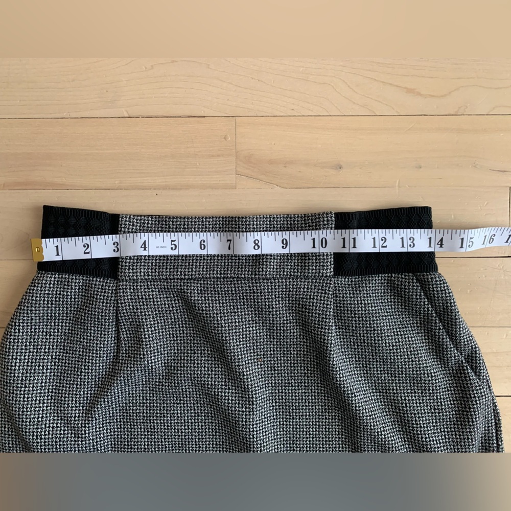 NAF NAF - Vintage Mini Skirt | Herringbone Textured Skirt - Picture 6 of 9